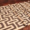 Black And White Cotton Ikat Fabric