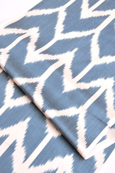 Sapphire Ikat Fabric Yards