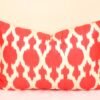 Red Modern Accent Pillow
