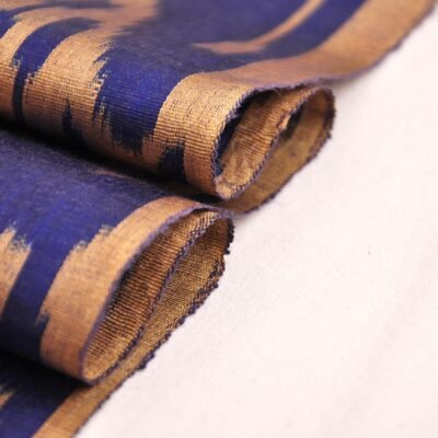 Alternative view of Blue designer fabric by the yard