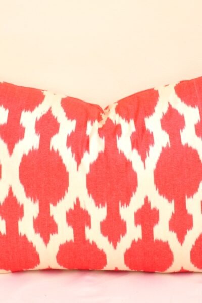 Red Modern Accent Pillow