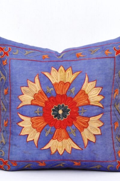 Blue suzani pillow