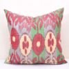 Designer Ikat Throw Pillow Floral