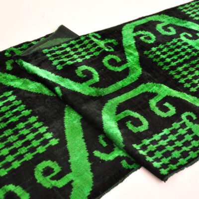 Alternative view of Green Velvet Fabric By The Yard