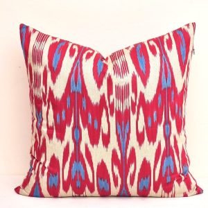 Red Designer Throw Pillow