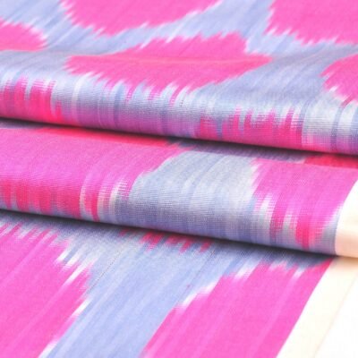 Alternative view of Pink Gray Ikat fabric Ikat upholstery Width 60 cm