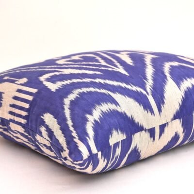 Alternative view of Blue Throw Ikat Toss Pillow