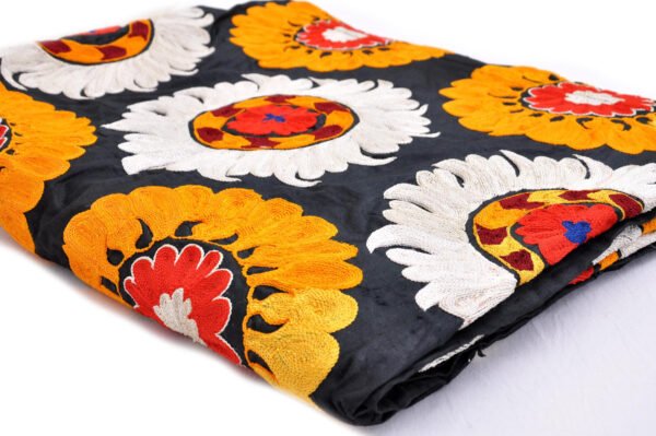 "Sunflower Embroidery" suzani fabric