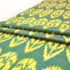 Yellow Green Ikat Fabric by the metre