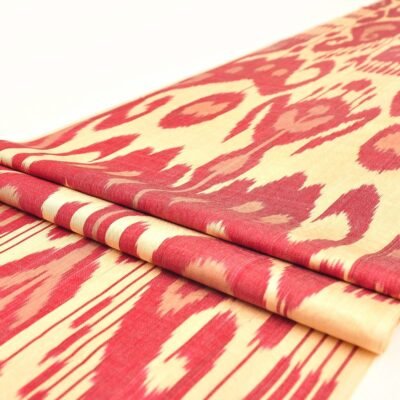 Indian Red Ikat fabric