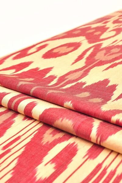 Indian Red Ikat fabric