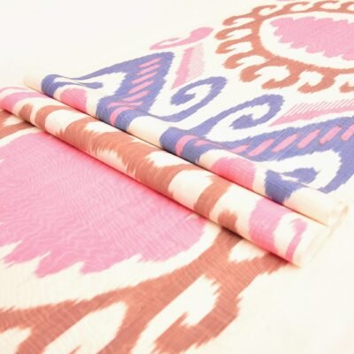 Colorful Ikat Fabric by the yard