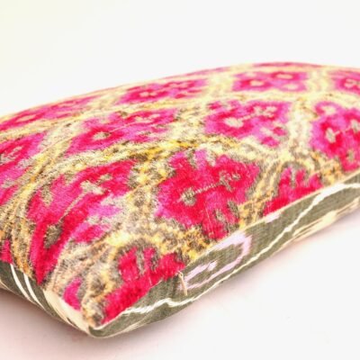 Alternative view of Two Sided Velvet Decorative Ikat Pillow