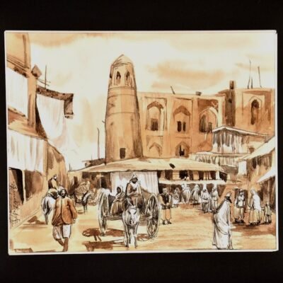 "Assassins escape" miniature art painting