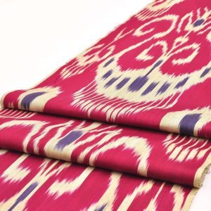 Red Ikat Upholstery