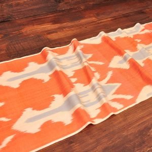 Trendy Orange Ikat Fabric
