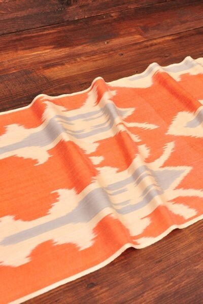 Trendy Orange Ikat Fabric