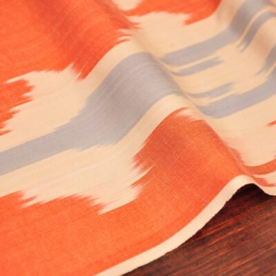 Alternative view of Trendy Orange Ikat Fabric