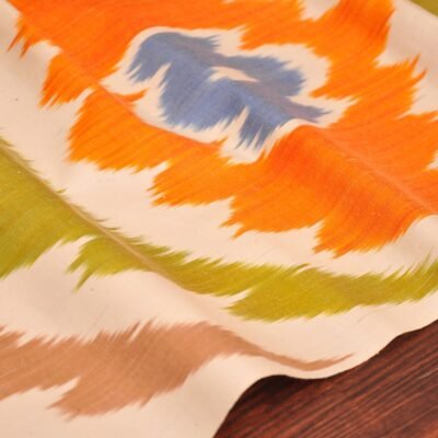 Alternative view of Rainbow Silk Ikat Fabric