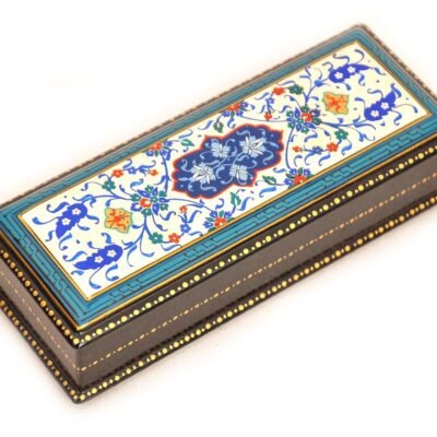 Blue Hand Painted Lacquer Box