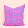 Fuchsia Throw Ikat Pillow