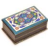 Ornate Blue Lacquer Jewelry Box