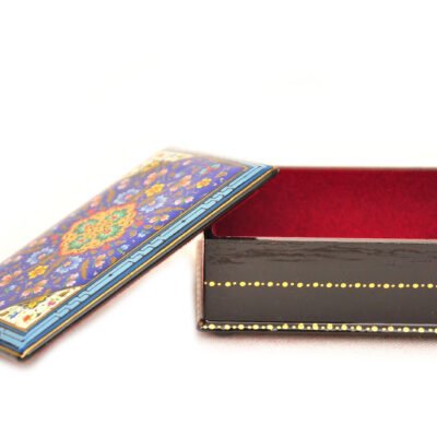 Alternative view of Decorative Oriental Blue Lacquer Box