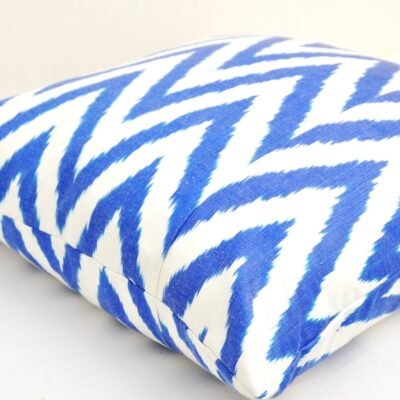 Alternative view of Blue Zigzag Design Pillow