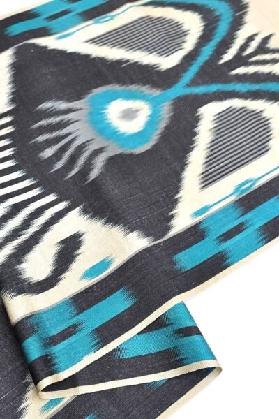 Colorful Silk Cotton Blended Ikat Fabric