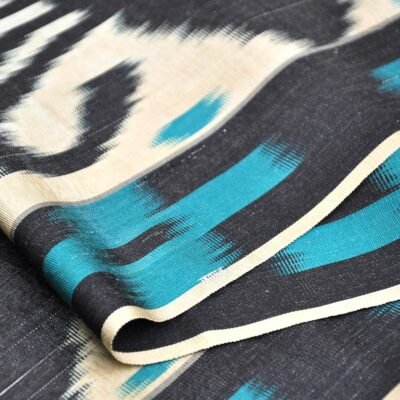 Alternative view of Colorful Silk Cotton Blended Ikat Fabric