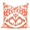 Red Throw Ikat Pillow Case