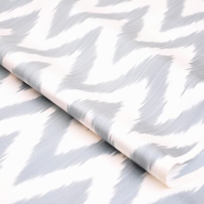 Alternative view of Chevron Designer Ikat Fabric Gray
