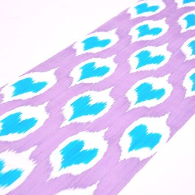 Alternative view of Ikat Fabric Upholstery Blue Hearted