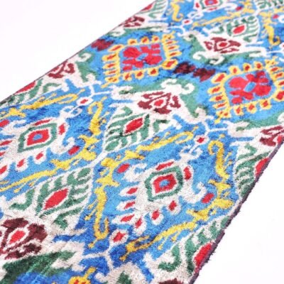 Alternative view of Blue Velvet Fabric Upholstery Yard