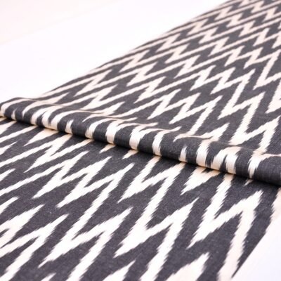 Alternative view of Black White Zigzag Fabric Upholstery