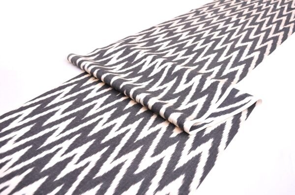 Black White Zigzag Fabric Upholstery