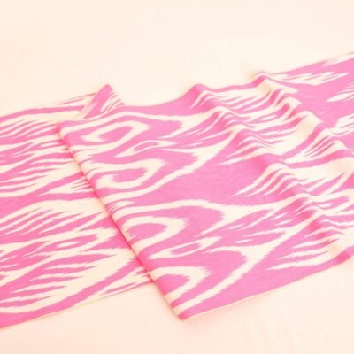 Silk Ikat Fabric Pink