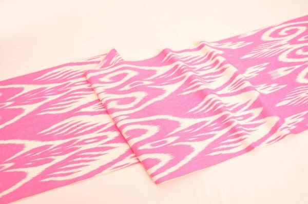 Silk Ikat Fabric Pink