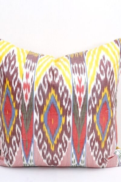 Decorative Silk Ikat Pillow