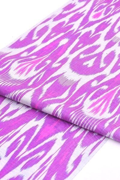 Ikat Linen Silk Fabric