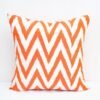 Orange Chevron Designer Pillow