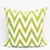Chevron Pillow Olive White