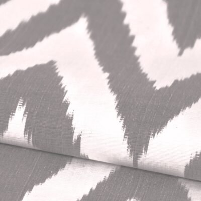 Alternative view of Black White Chevron Ikat Upholstery