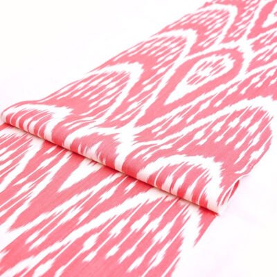 Hot Pink Diamond Cotton Batik fabric