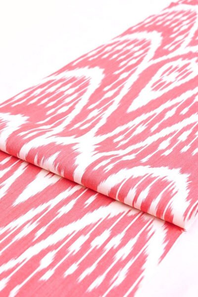 Hot Pink Diamond Cotton Batik fabric