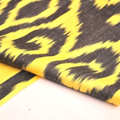 Alternative view of Yellow Fabric Ikat Texture