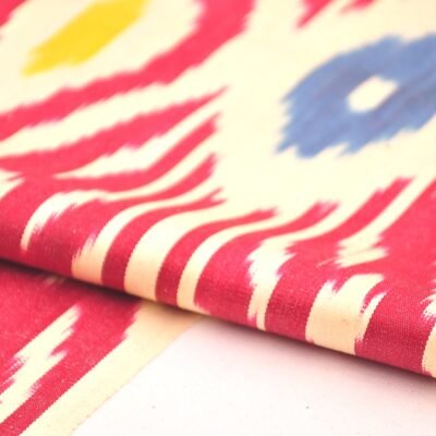 Alternative view of Ikat Geo Organic Cotton Fabric
