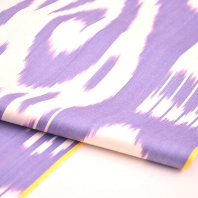 Alternative view of Violet Designer Ikat Fabric