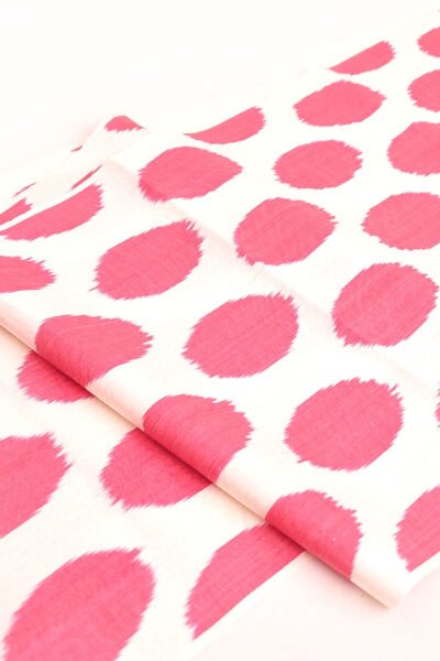 Red Polka Dot Ikat Textile Wholesale