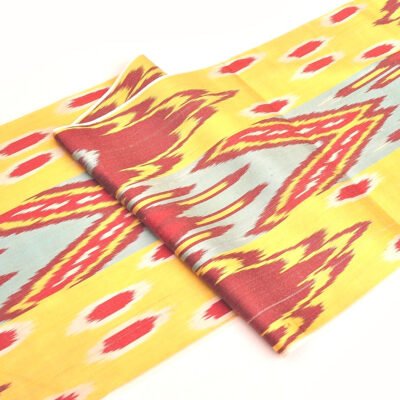 Multicolor Homespun Ikat Fabric